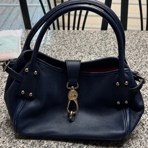 Dooney & Bourke Navy Blue Satchel - Picture 1 of 7